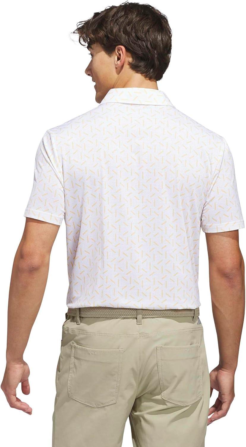 image:imageadidas Mens Ultimate365 Mesh Print Climacool PoloSemi Ice Tangerine