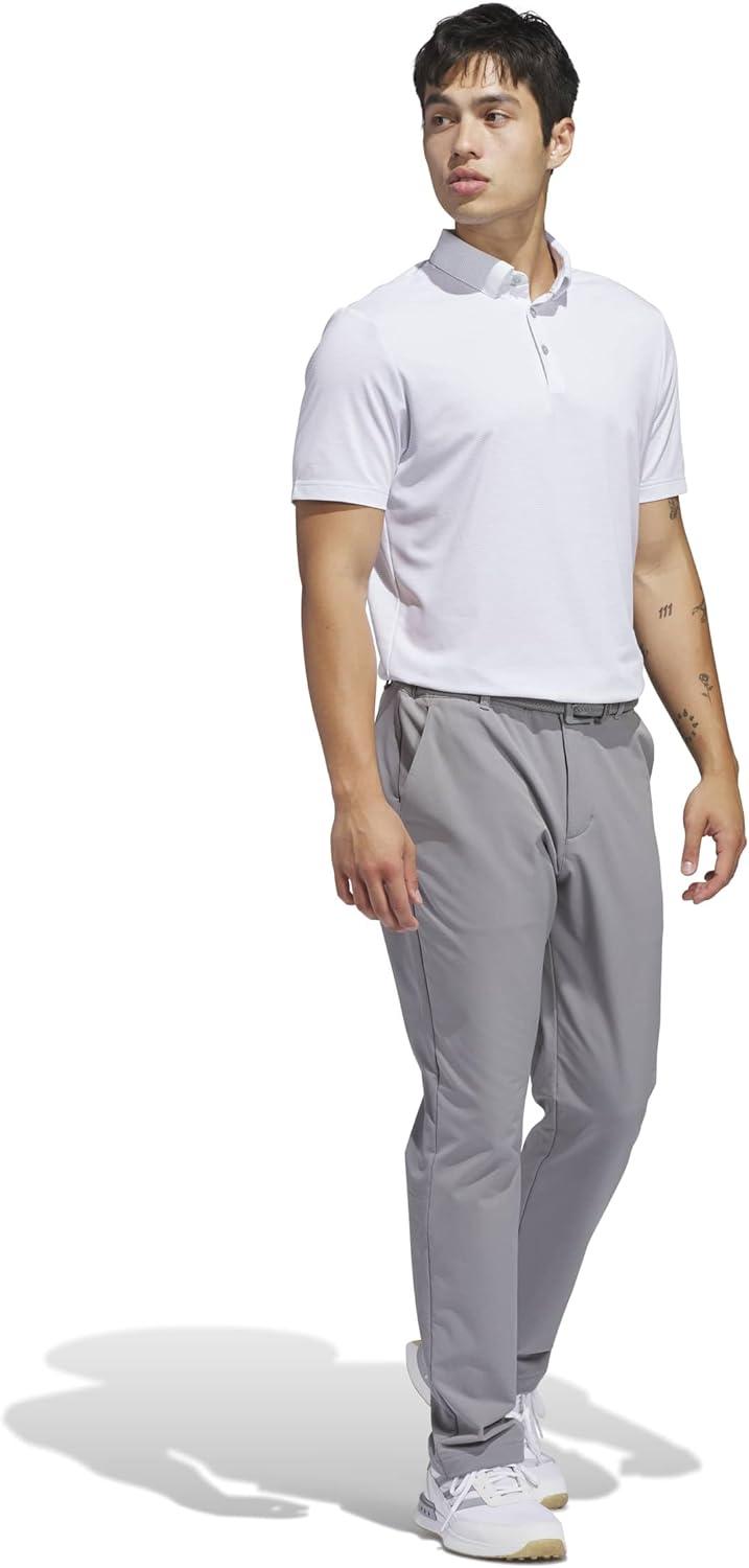 image:imageadidas Mens Ultimate365 Pencil Stripe Climacool Polo ShirtWhite Wonder Sage