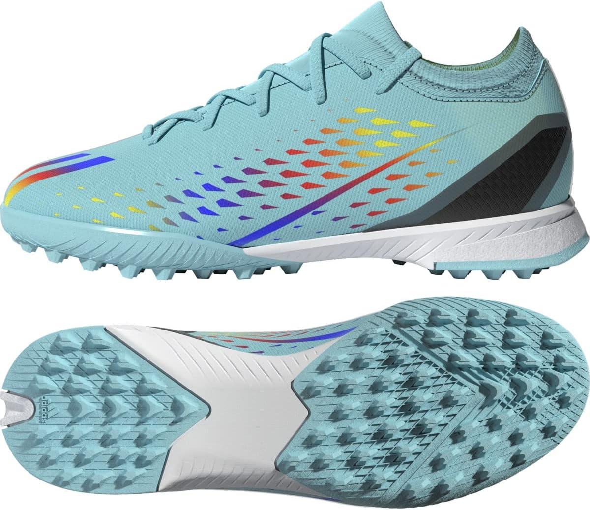 image:imageadidas UnisexChild X Speedportal3 Turf Football ShoesClear AquaSolar RedPower Blue