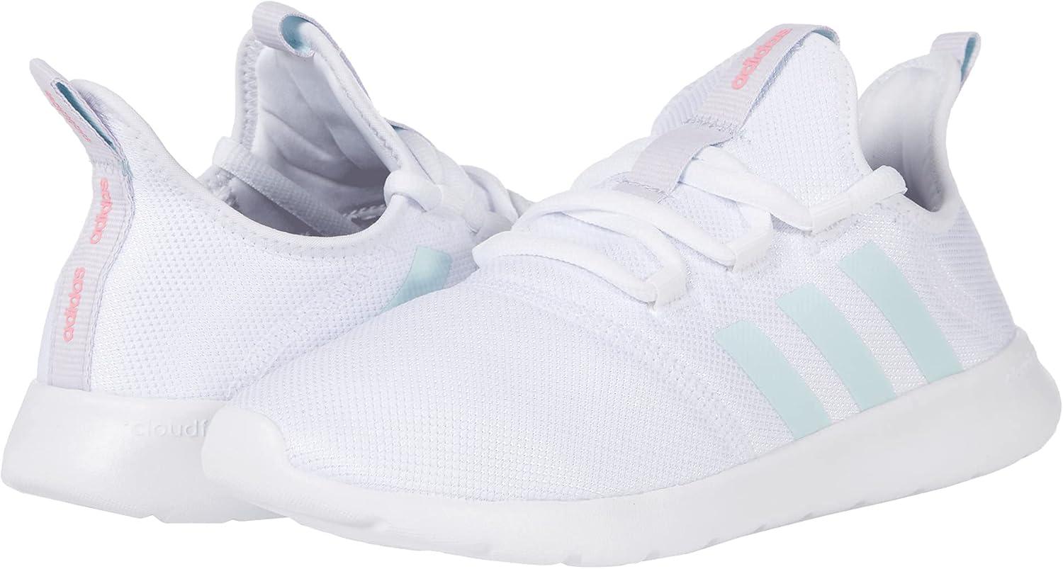 image:imageadidas Womens Cloudfoam Pure Running ShoeWhiteHalo MintPurple Tint