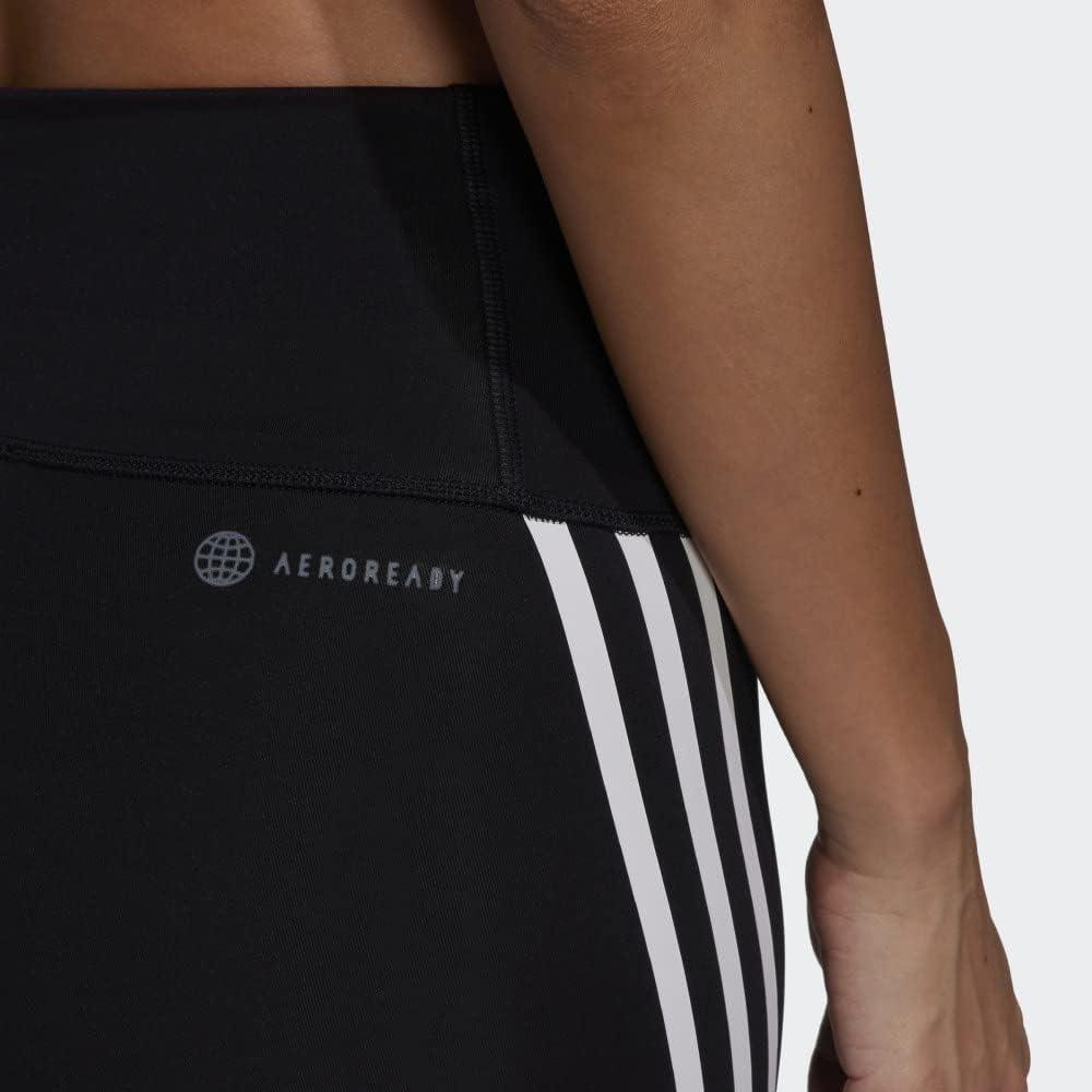 image:imageadidas Womens Optime Trainicons 3Stripes 78 TightsBlackBlack