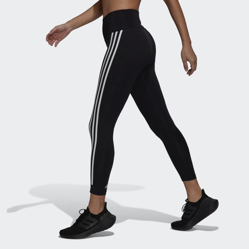 image:imageadidas Womens Optime Trainicons 3Stripes 78 TightsBlackBlack