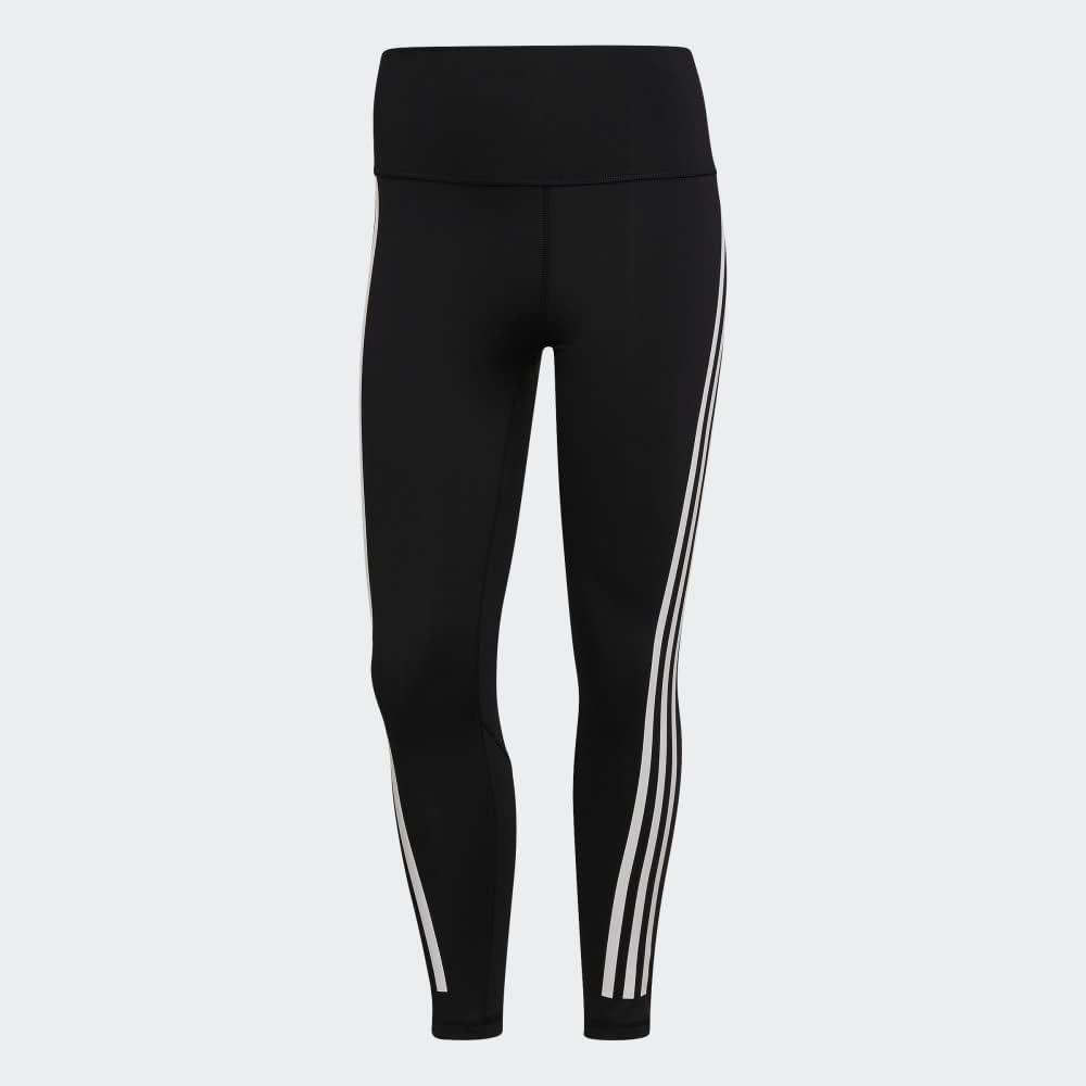 image:imageadidas Womens Optime Trainicons 3Stripes 78 TightsBlackBlack