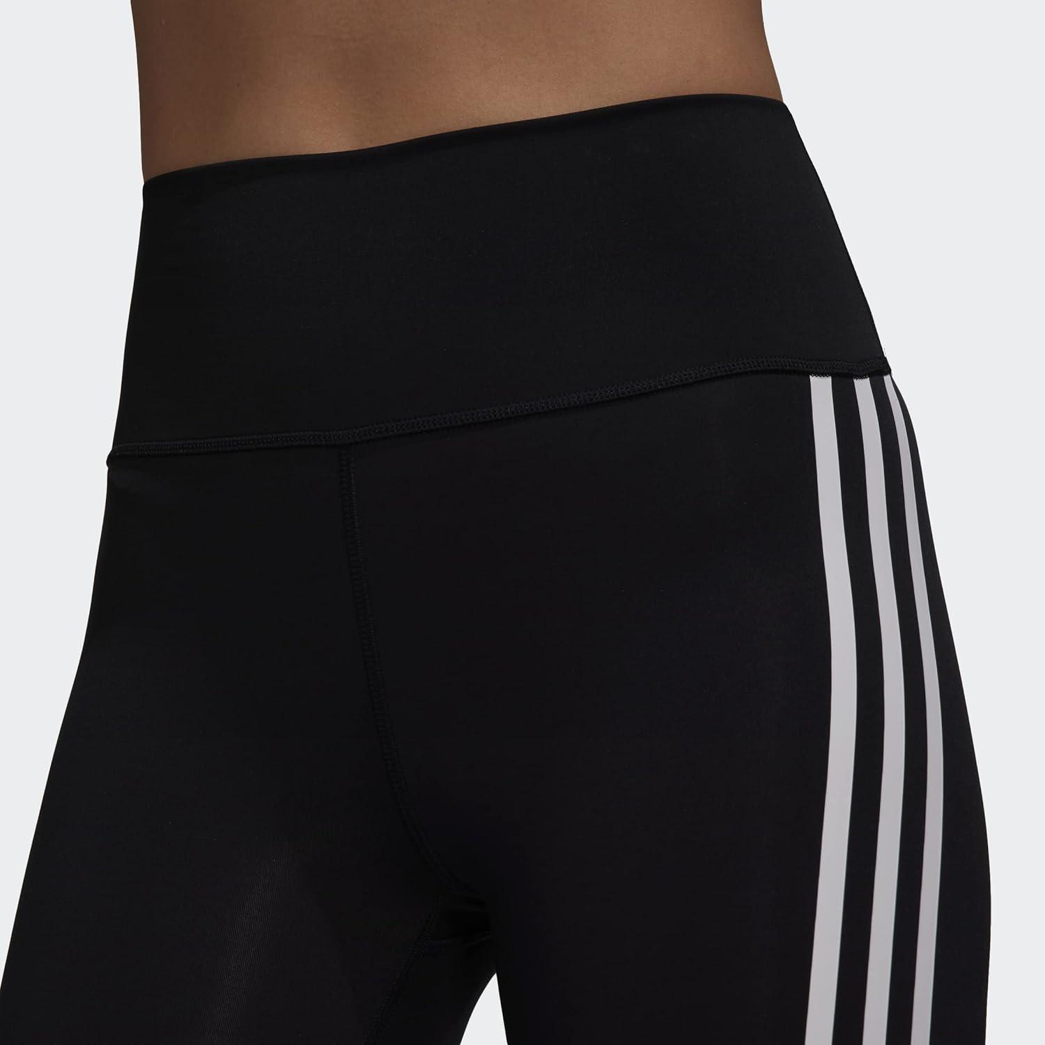 image:imageadidas Womens Optime Trainicons 3Stripes 78 TightsBlackBlack