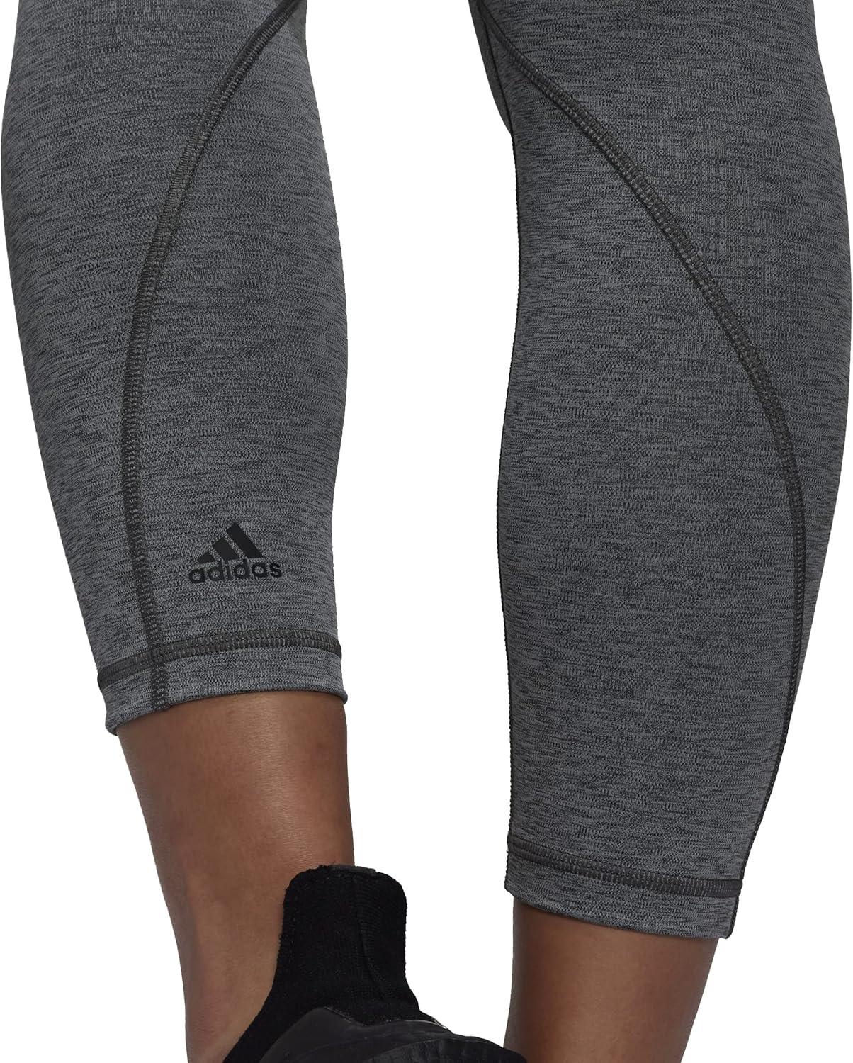 image:imageadidas Womens Optime Trainicons 3Stripes 78 TightsDark Grey Heather