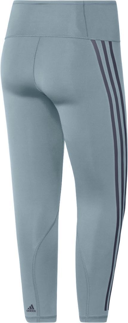 image:imageadidas Womens Optime Trainicons 3Stripes 78 TightsMagic Grey