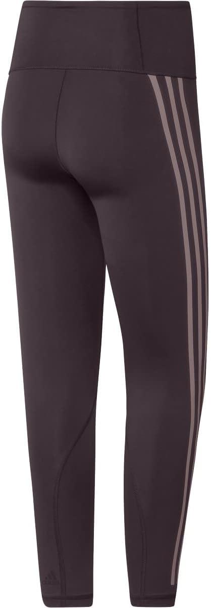 image:imageadidas Womens Optime Trainicons 3Stripes 78 TightsMaroonWonder Oxide