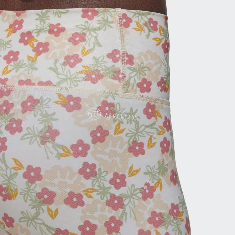 image:imageadidas Womens Optime Trainicons 3Stripes 78 TightsMulticolorFlowers
