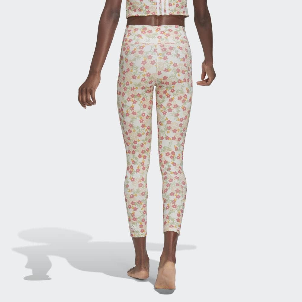 image:imageadidas Womens Optime Trainicons 3Stripes 78 TightsMulticolorFlowers