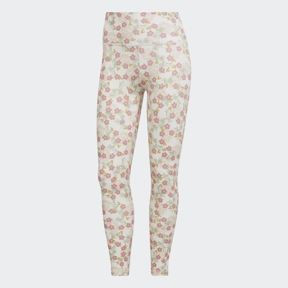 image:imageadidas Womens Optime Trainicons 3Stripes 78 TightsMulticolorFlowers