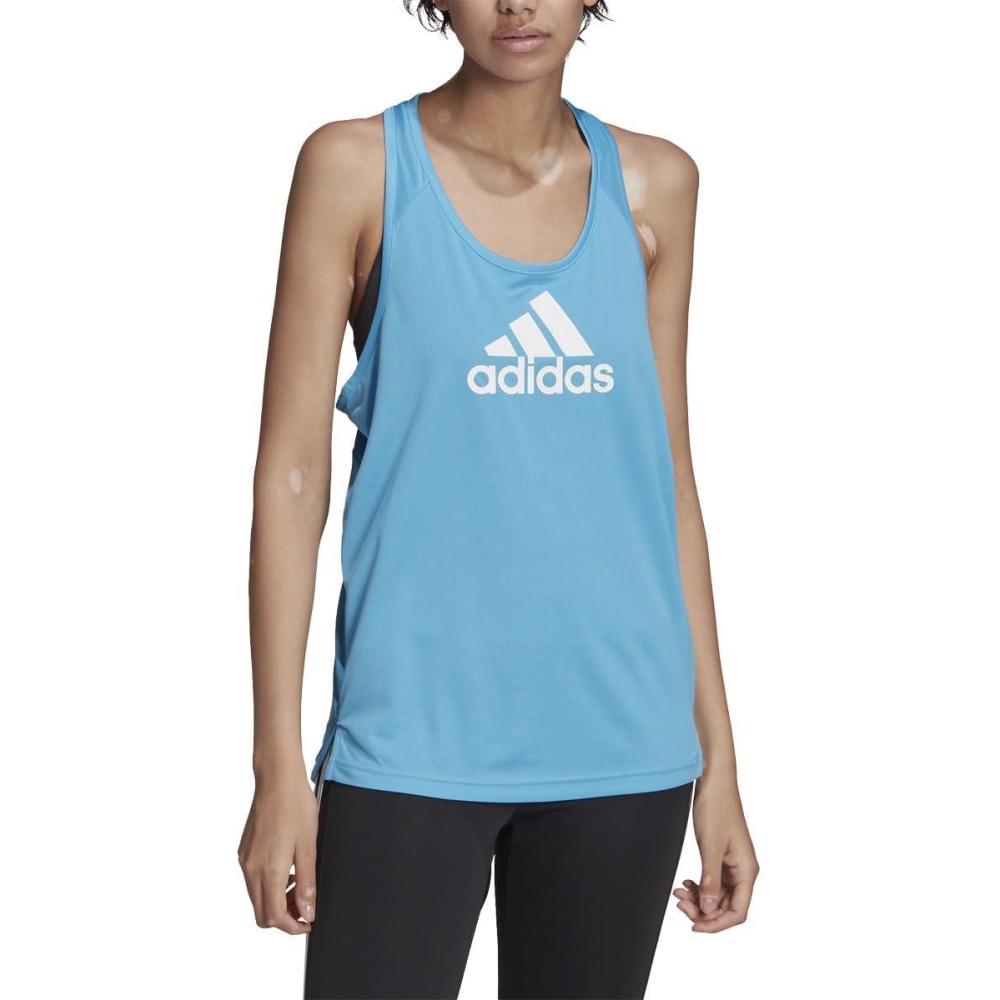image:imageAdidas Womens Aeroready Designed 2 Move Logo Sport Tank TopApp Sky RushWhite