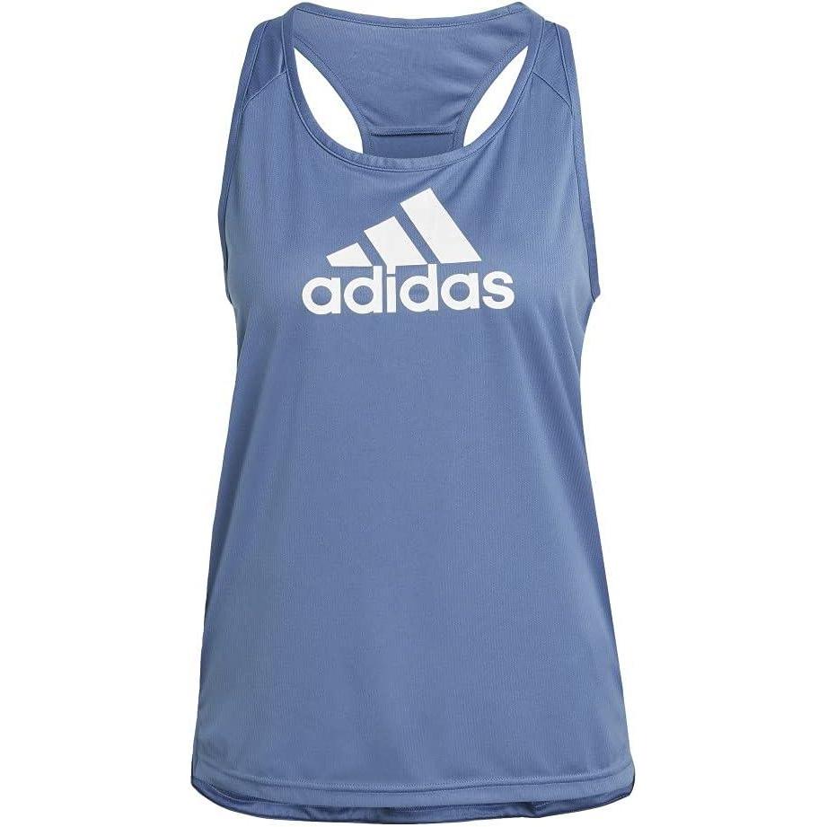 image:imageAdidas Womens Aeroready Designed 2 Move Logo Sport Tank TopCrew BlueWhite
