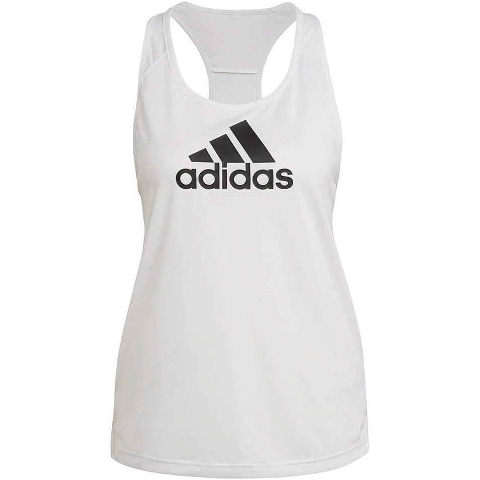 image:imageAdidas Womens Aeroready Designed 2 Move Logo Sport Tank TopWhiteBlack