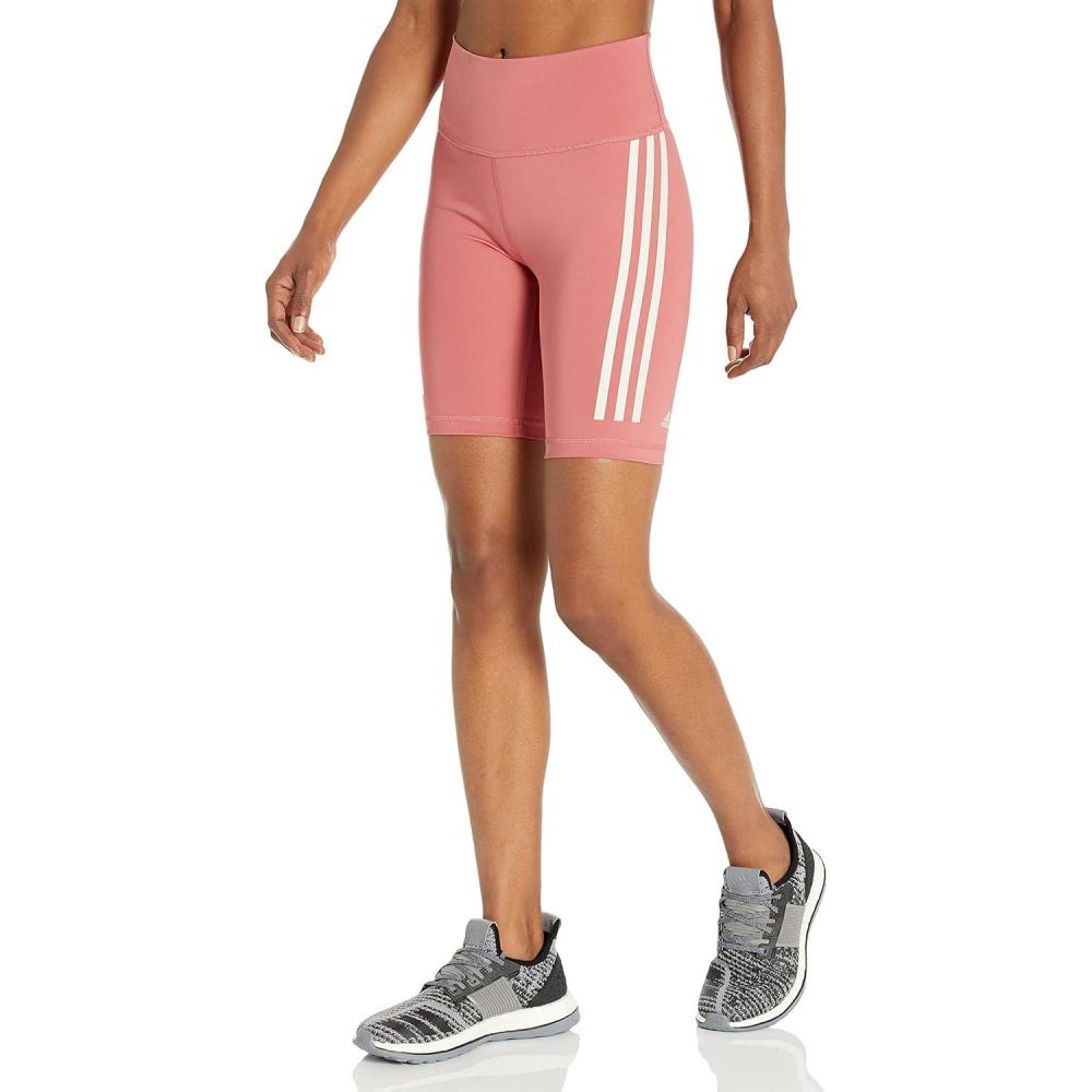 image:imageadidas Womens Optime Trainicons 3Stripes 78 TightsWonder RedAlumina
