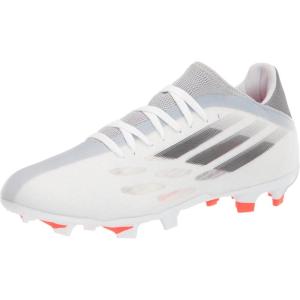 adidas Mens X Speedflow.3 Firm Ground Soccer Cleats Firm Ground – White(White/Black/Solar Red)