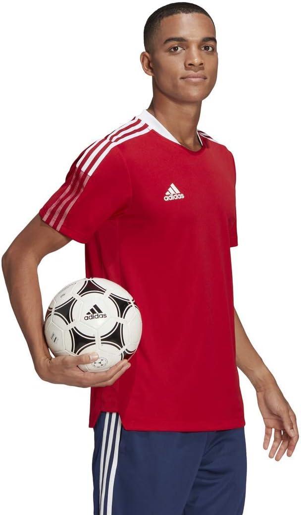 image:imageAdidas Mens Tiro 21 Training Jersey Bright YellowTeam Light GreyTeam Power Red