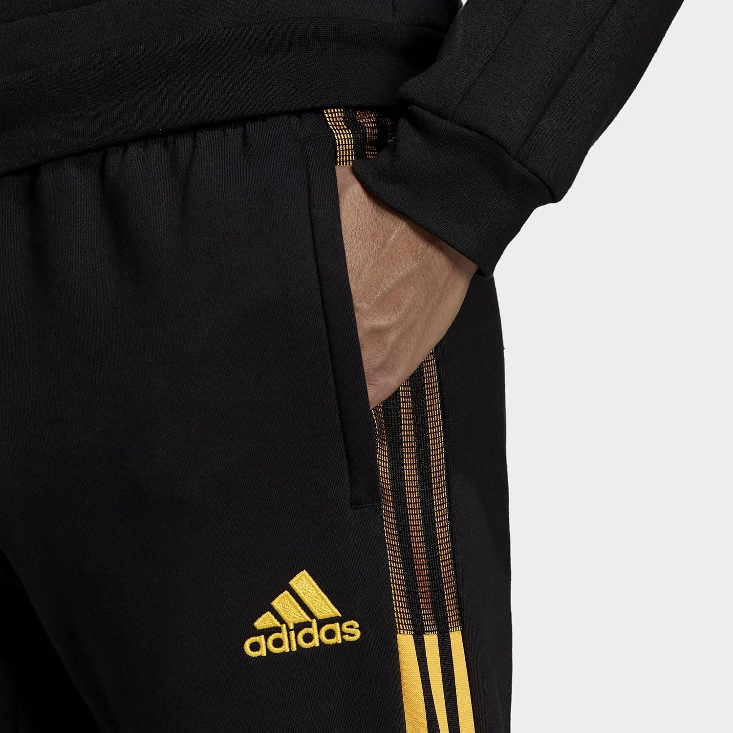 image:imageadidas Mens Aeroready Sereno Slim TaperedCut 3Stripes Track PantsBlackSolar Gold