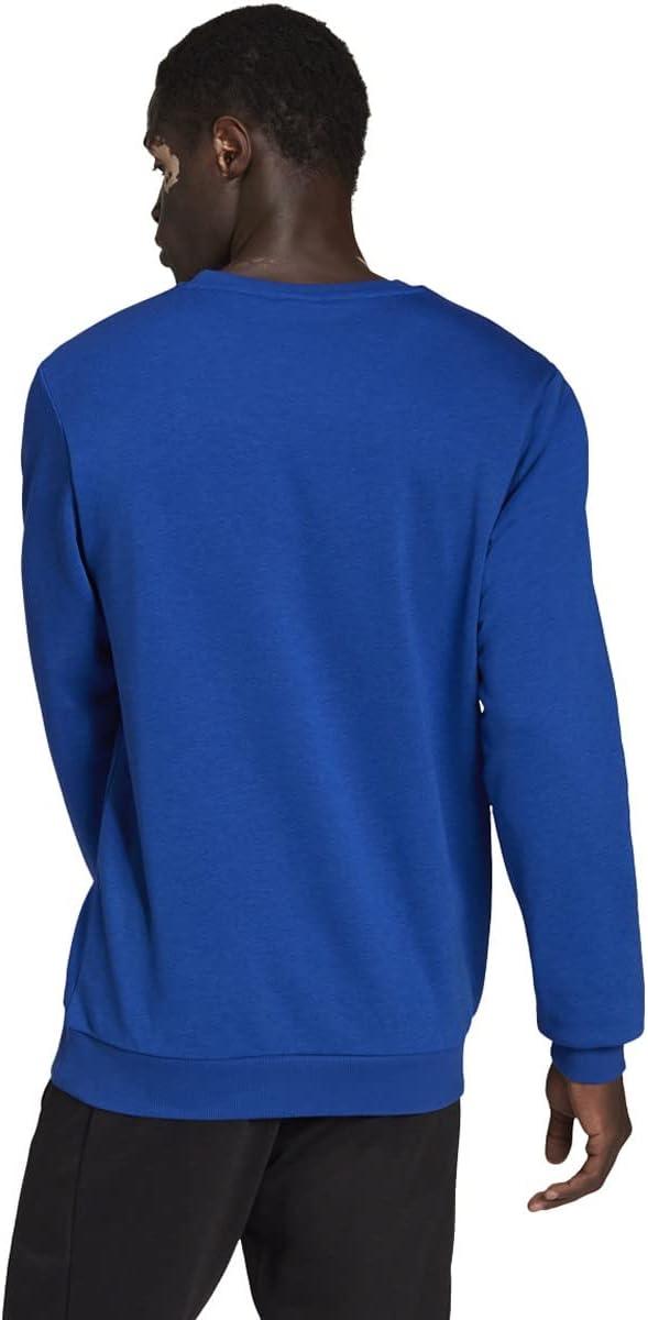 image:imageadidas Mens Essentials Fleece Crew Neck Sweatshirt Casual BlueTeam Royal BlueWhite
