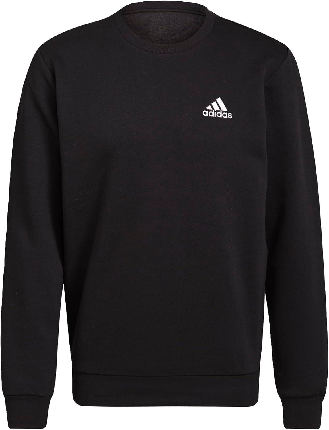 image:imageadidas Mens Essentials Fleece SweatshirtBlackWhite