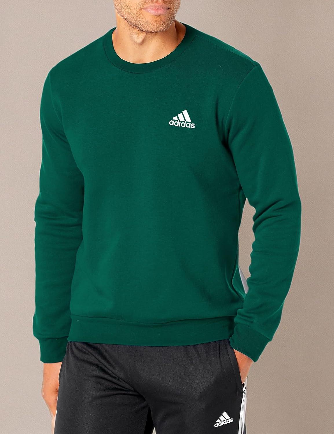 image:imageadidas Mens Essentials Fleece SweatshirtCollegiate Green