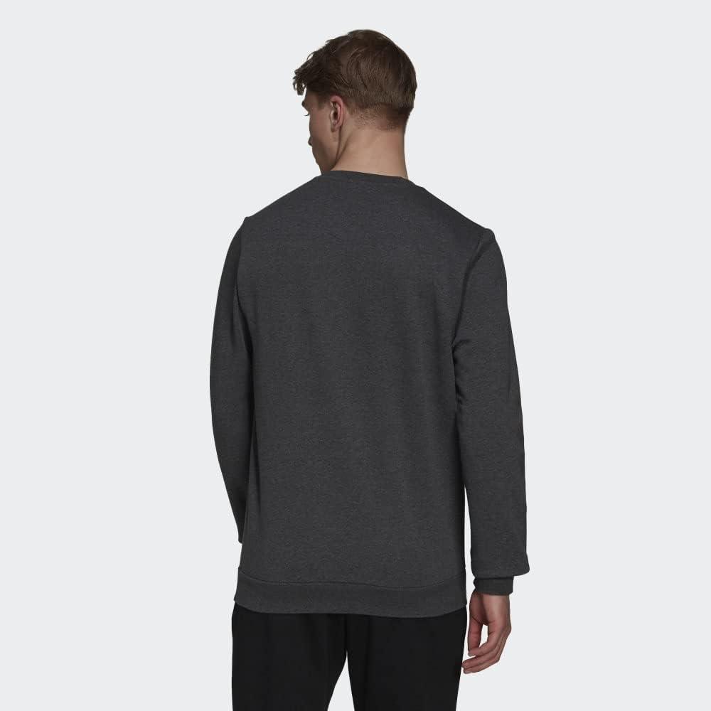 image:imageadidas Mens Essentials Fleece SweatshirtDark Grey HeatherBlack