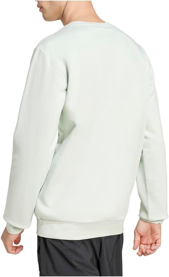 image:imageadidas Mens Essentials Fleece SweatshirtLinen Green