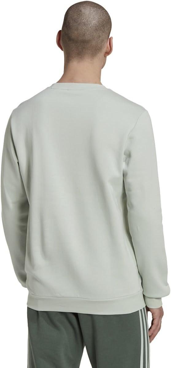 image:imageadidas Mens Essentials Fleece SweatshirtLinen GreenGreen Oxide