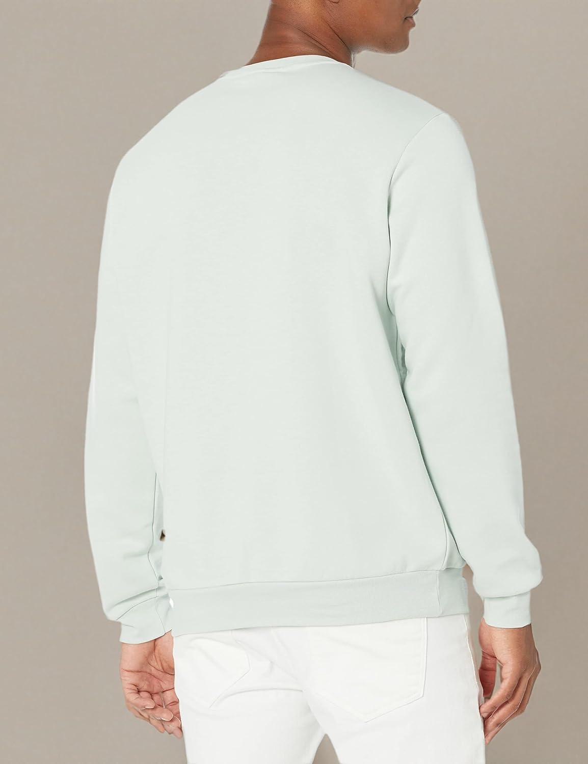 image:imageadidas Mens Essentials Fleece SweatshirtLinen GreenGreen Oxide
