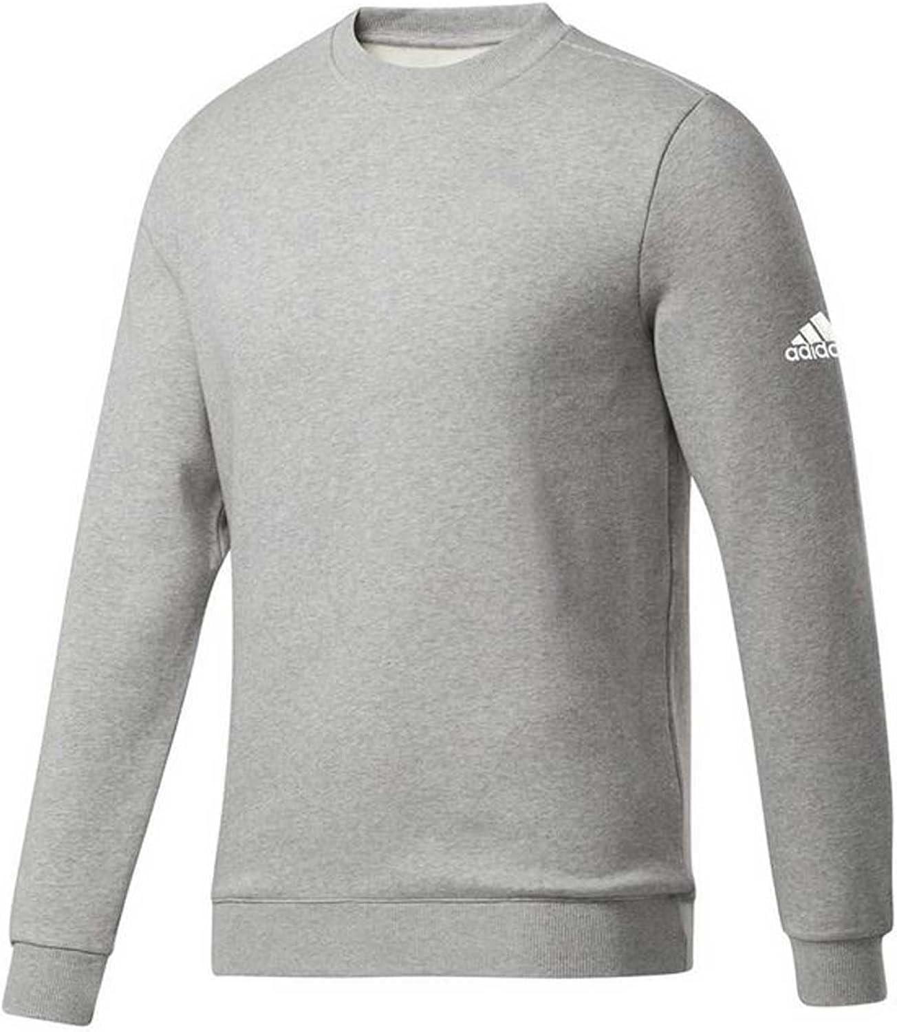 image:imageadidas Mens Essentials Fleece SweatshirtMedium Grey Heatherwhite