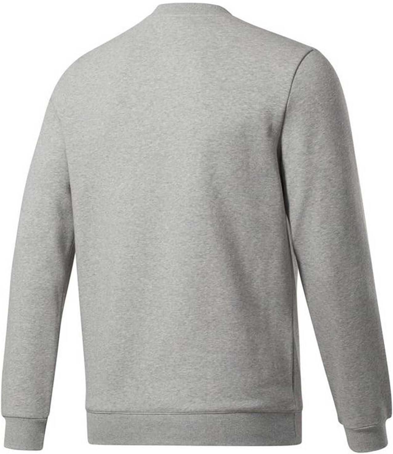 image:imageadidas Mens Essentials Fleece SweatshirtMedium Grey Heatherwhite