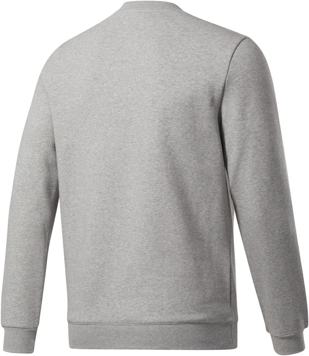 image:imageadidas Mens Essentials Fleece SweatshirtMedium Grey Heatherwhite