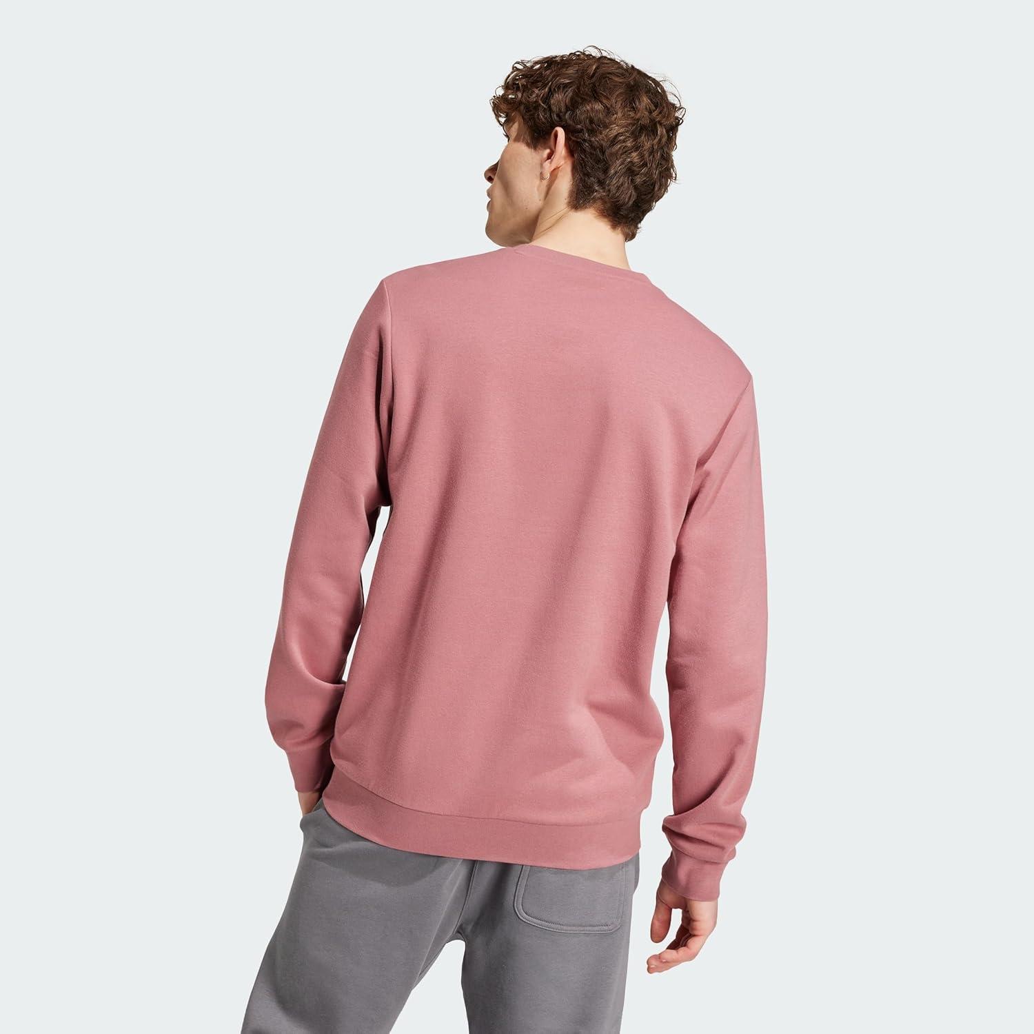 image:imageadidas Mens Essentials Fleece SweatshirtPreloved Crimson