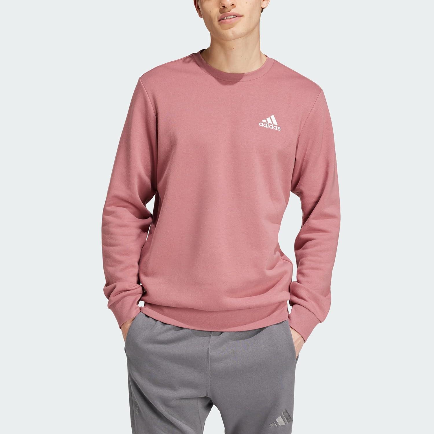 image:imageadidas Mens Essentials Fleece SweatshirtPreloved Crimson