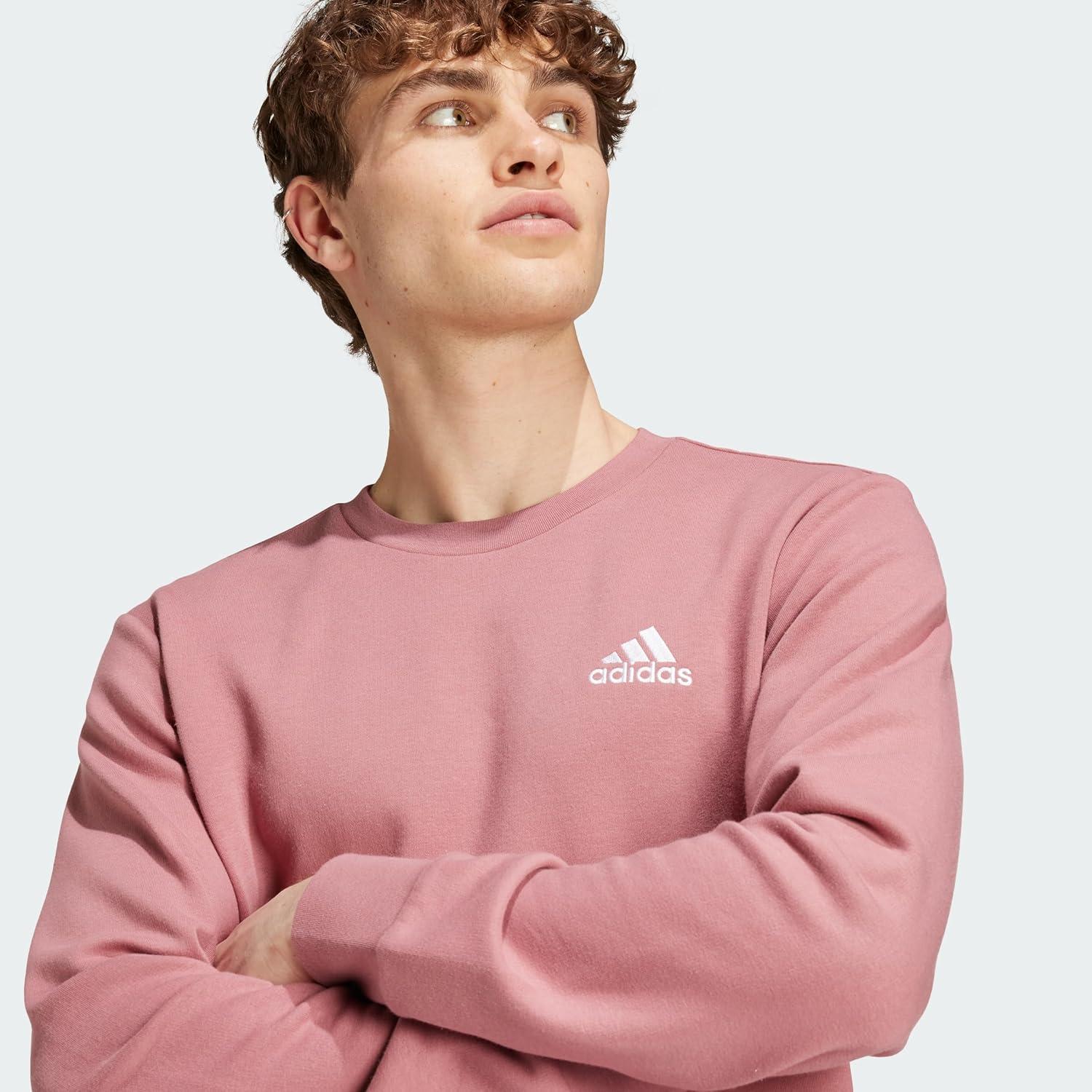 image:imageadidas Mens Essentials Fleece SweatshirtPreloved Crimson
