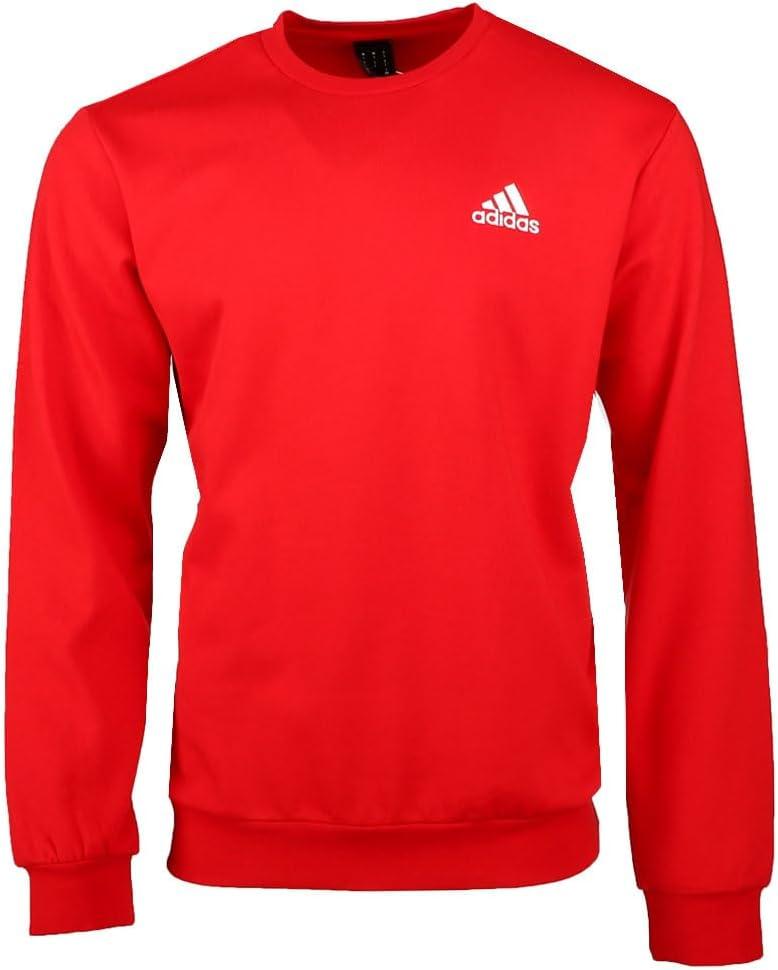 image:imageadidas Mens Essentials Fleece SweatshirtScarletWhite