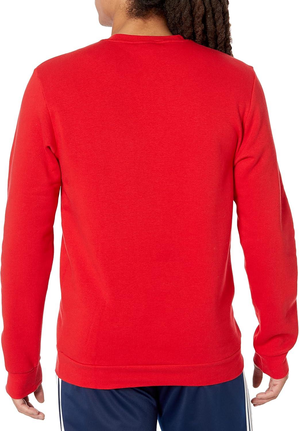 image:imageadidas Mens Essentials Fleece SweatshirtScarletWhite