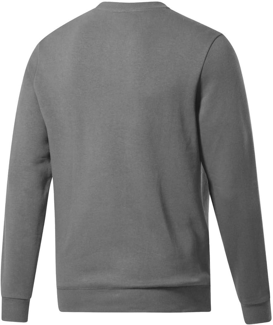 image:imageadidas Mens Essentials Fleece SweatshirtTeam Grey Fourwhite