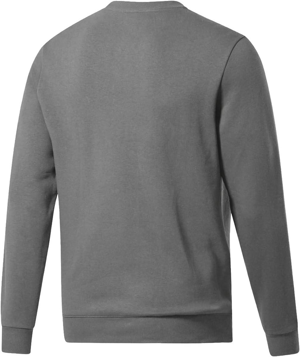 image:imageadidas Mens Essentials Fleece SweatshirtTeam Grey Fourwhite