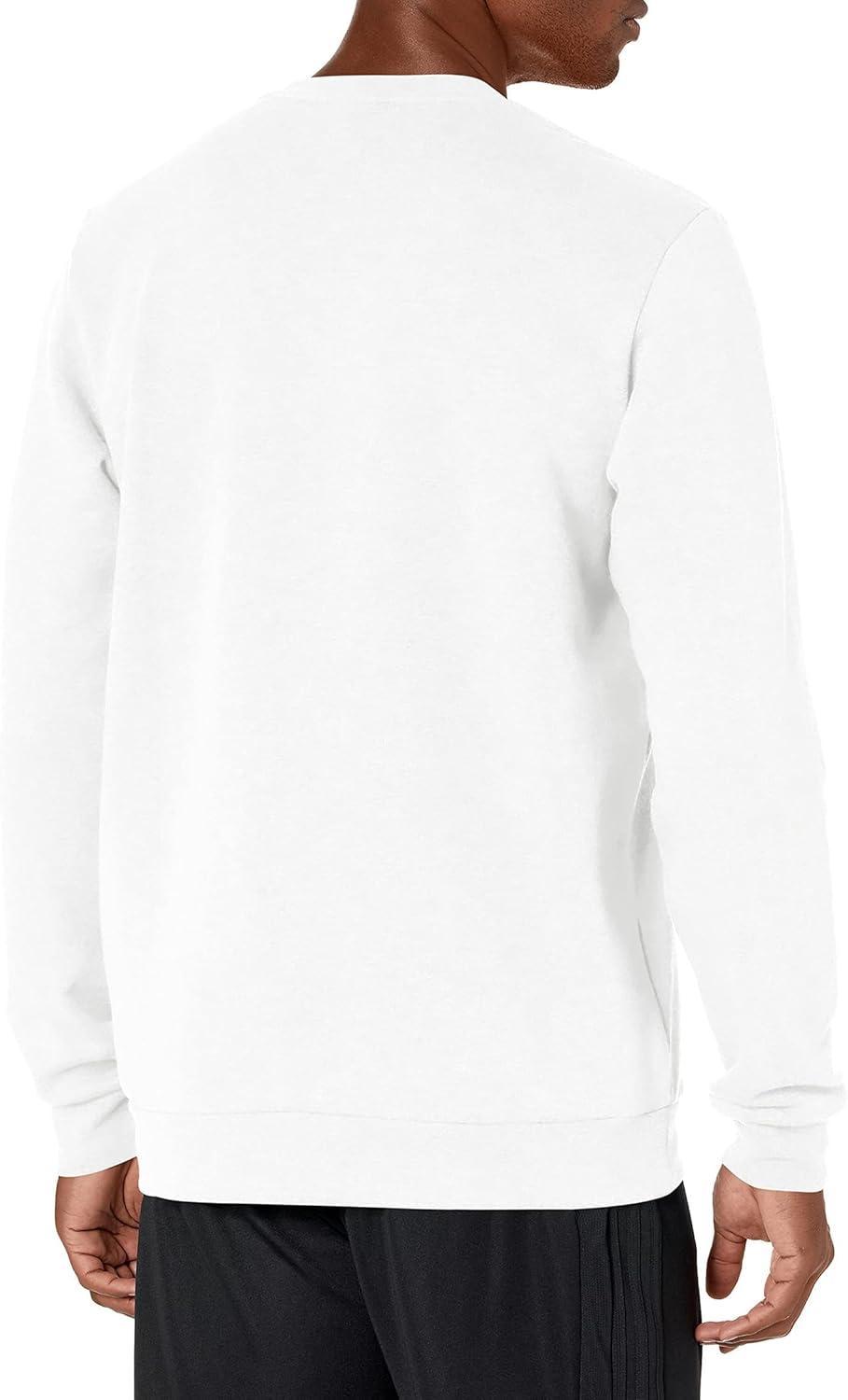 image:imageadidas Mens Essentials Fleece SweatshirtWhiteBlack