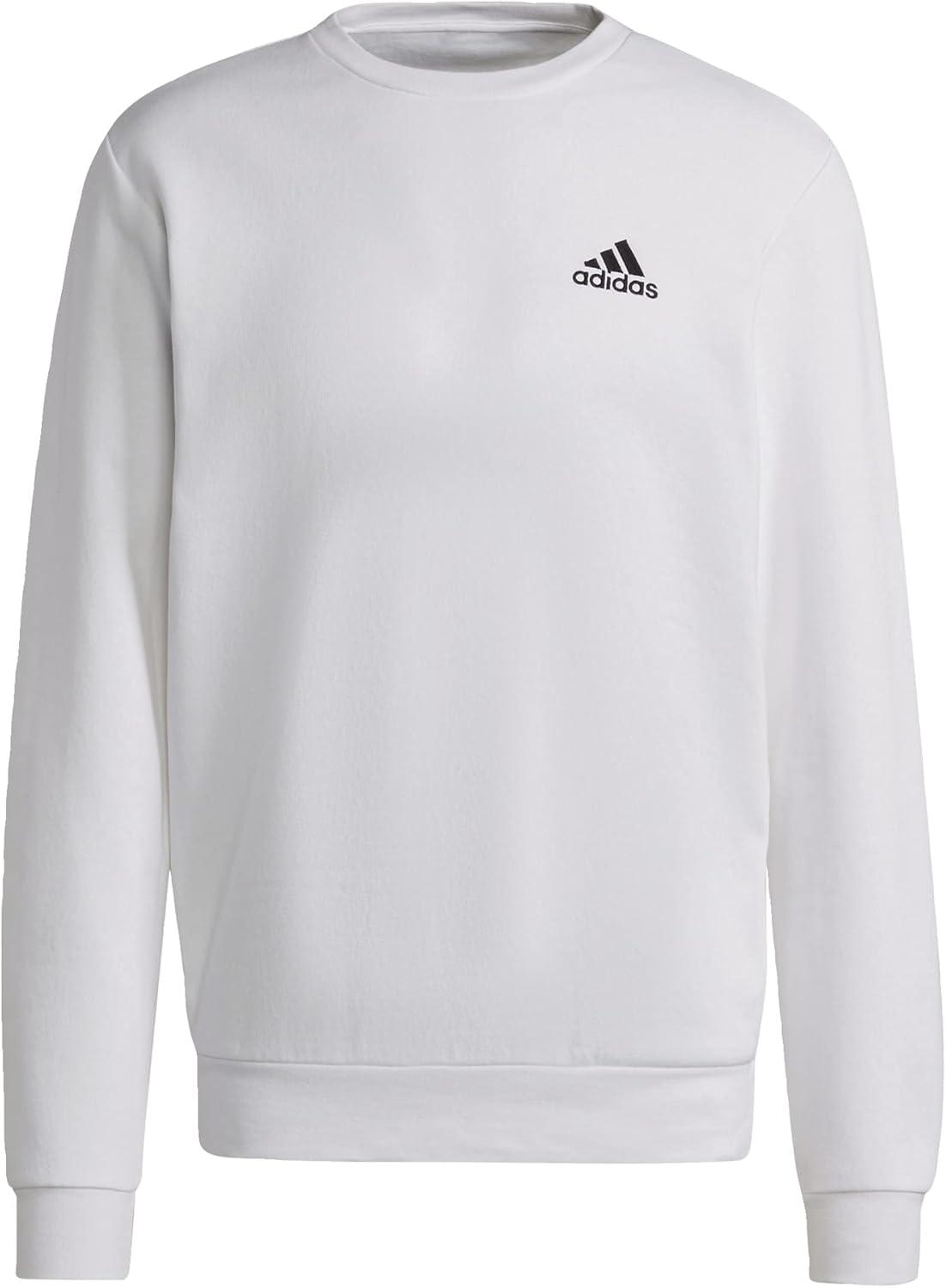 image:imageadidas Mens Essentials Fleece SweatshirtWhiteBlack