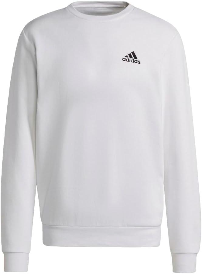 image:imageadidas Mens Essentials Fleece SweatshirtWhiteBlack