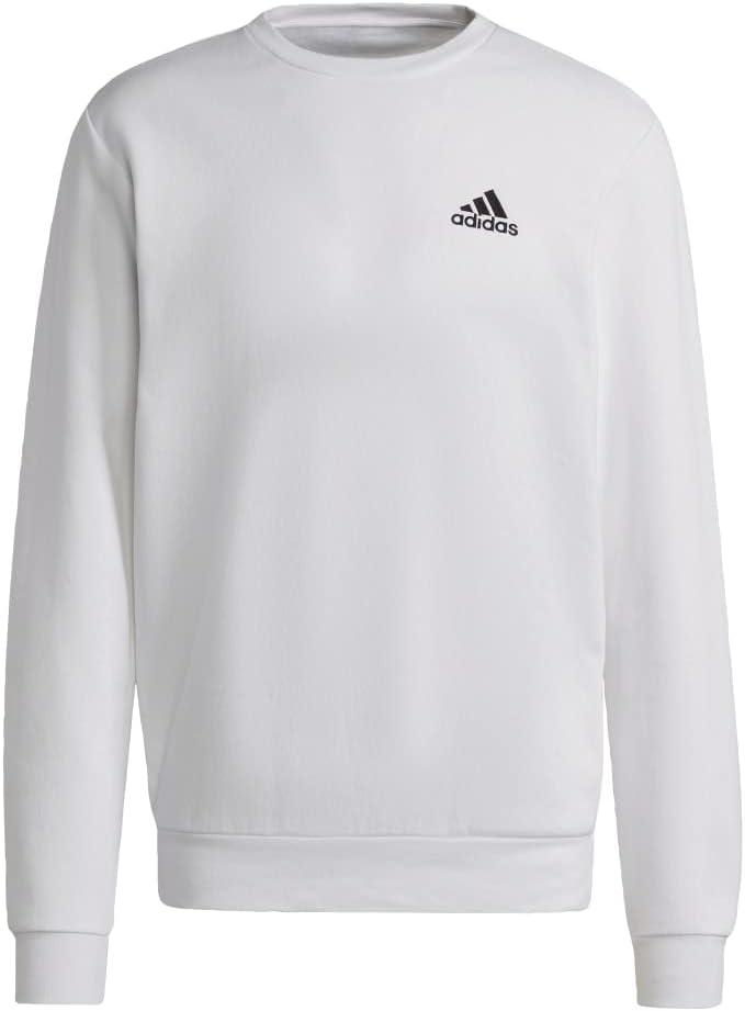 image:imageadidas Mens Essentials Fleece SweatshirtWhiteBlack