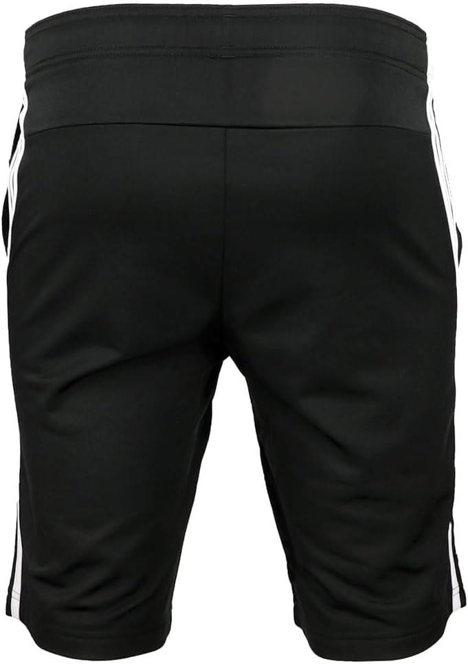 image:imageadidas Mens Primegreen Essentials WarmUp 3Stripes Shorts Casual Bottoms Casual Drawstring BlackBlackWhite