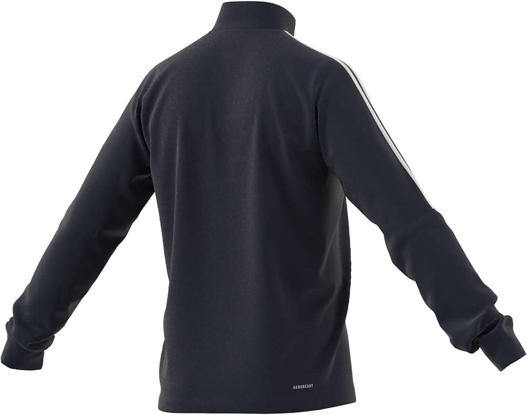 image:imageadidas mens Aeroready Sereno Cut 3stripes Slim 14zip Training TopJacketLegend Ink