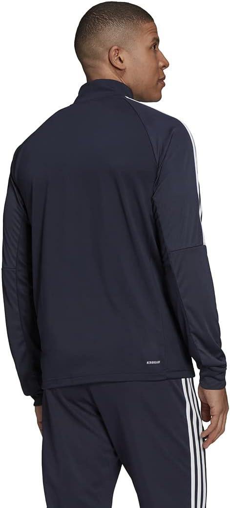 image:imageadidas mens Aeroready Sereno Cut 3stripes Slim 14zip Training TopJacketLegend Ink