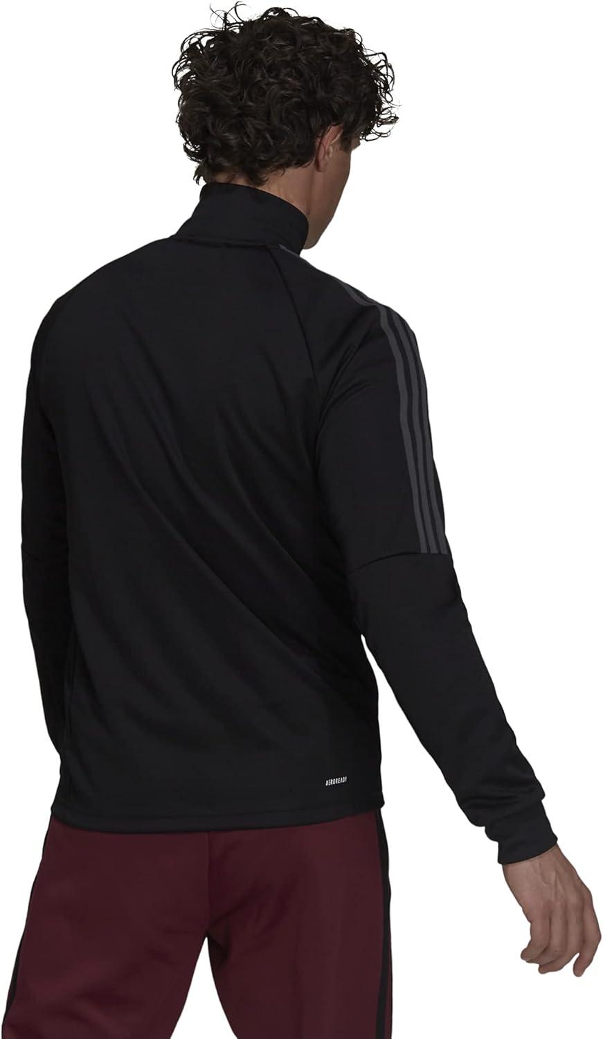 image:imageadidas mens Aeroready Sereno Cut 3stripes Slim Track TopBlackGrey Six