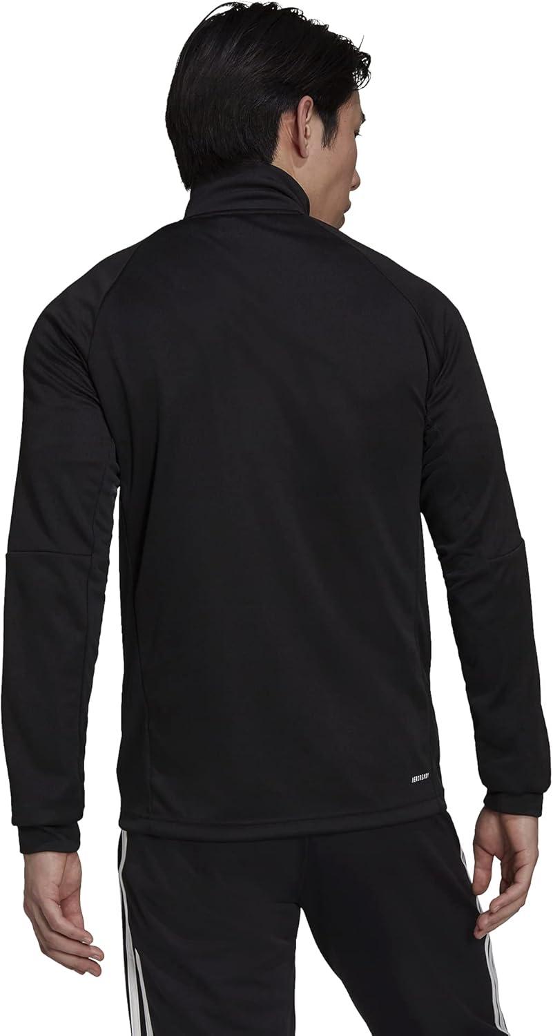 image:imageadidas mens Aeroready Sereno Cut 3stripes Slim Track TopBlackWhite