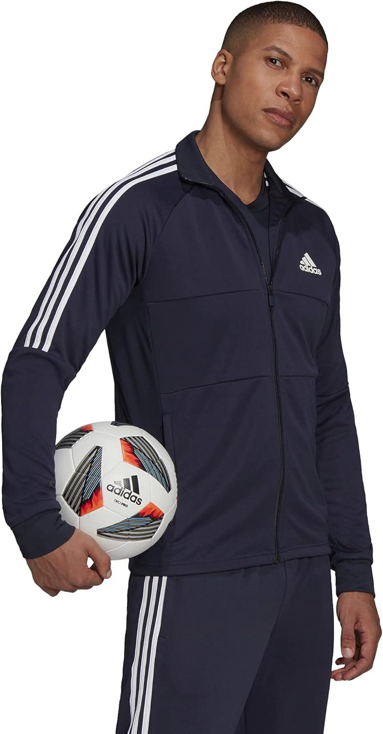 image:imageadidas mens Aeroready Sereno Cut 3stripes Slim Track TopLegend Ink