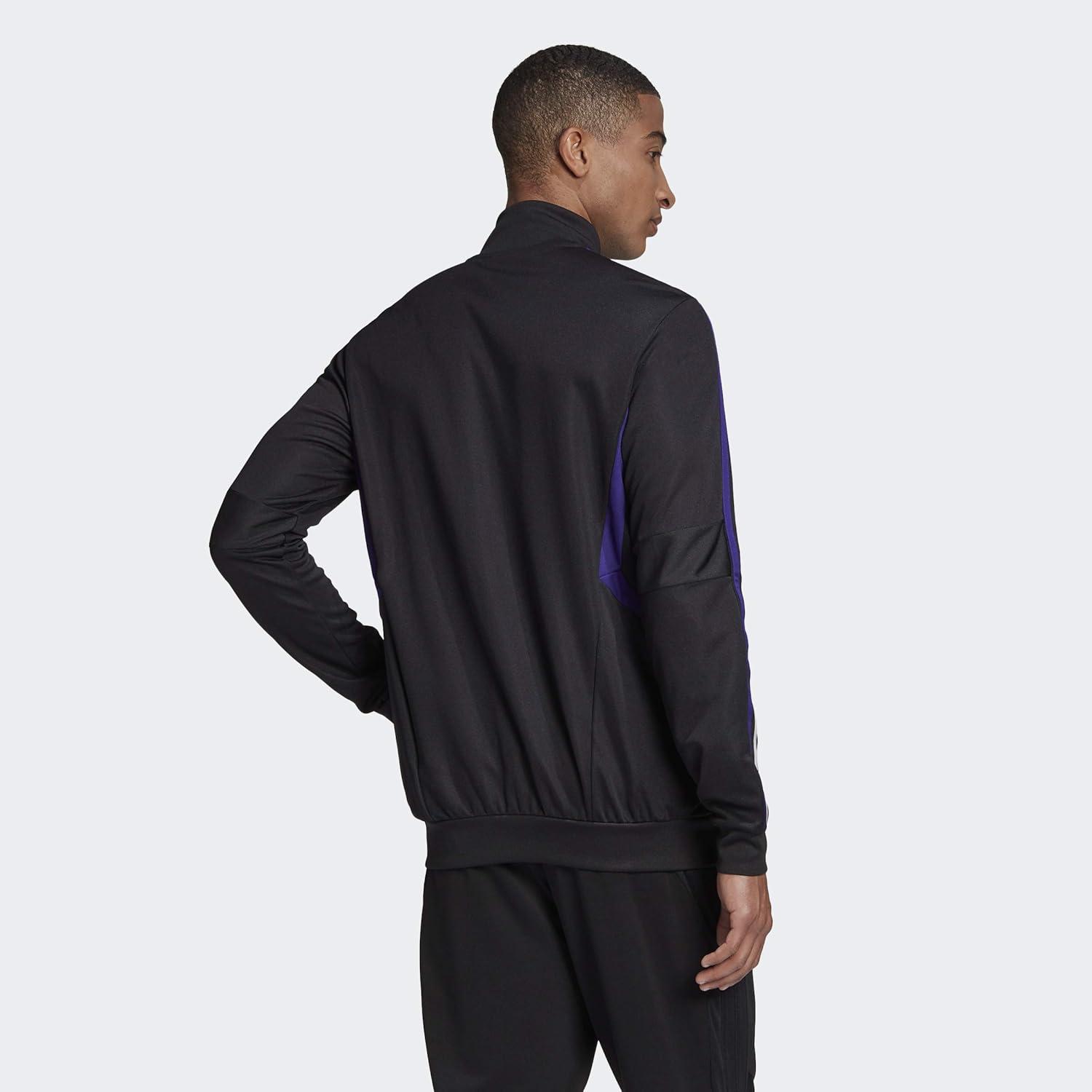 image:imageadidas mens Tiro Track JacketBlackPurpleMatte Silver