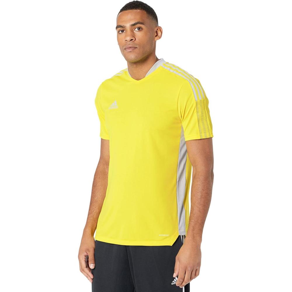 image:imageAdidas Mens Tiro 21 Training Jersey Bright YellowTeam Light GreyBright YellowTeam Light Grey